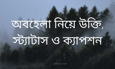 অবহেলা নিয়ে উক্তি, স্ট্যাটাস ও ক্যাপশন