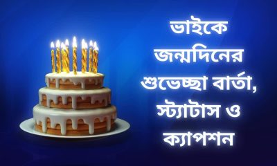 ভাইকে জন্মদিনের শুভেচ্ছা বার্তা, স্ট্যাটাস ও ক্যাপশন