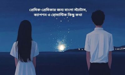 প্রেমিক-প্রেমিকার জন্য বাংলা স্ট্যাটাস, ক্যাপশন ও রোমান্টিক কিছু কথা