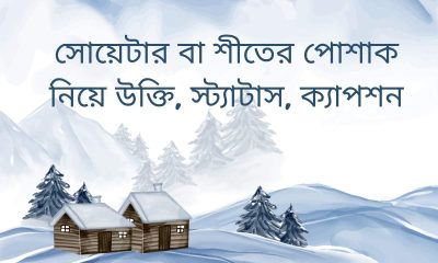 সোয়েটার বা শীতের পোশাক নিয়ে উক্তি, স্ট্যাটাস, ক্যাপশন