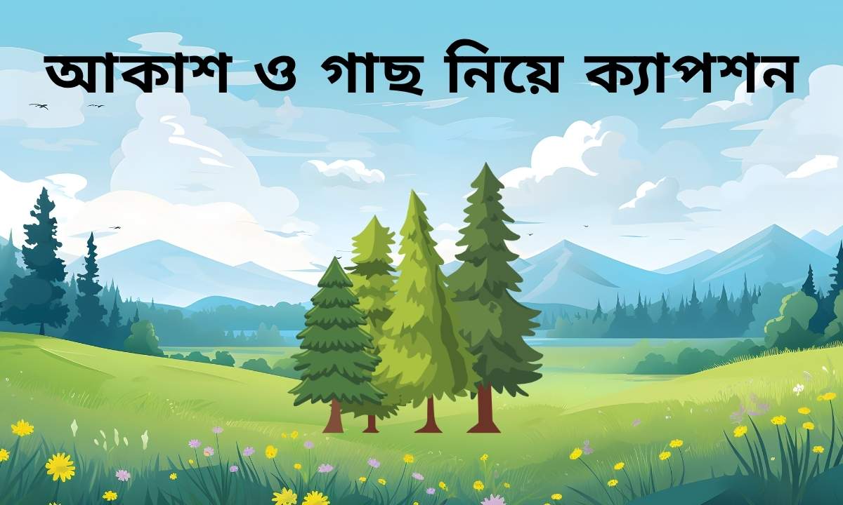 আকাশ ও গাছ নিয়ে ক্যাপশন