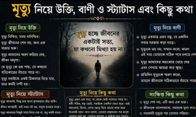 মৃত্যু নিয়ে উক্তি, বাণী ও স্ট্যাটাস এবং কিছু কথা