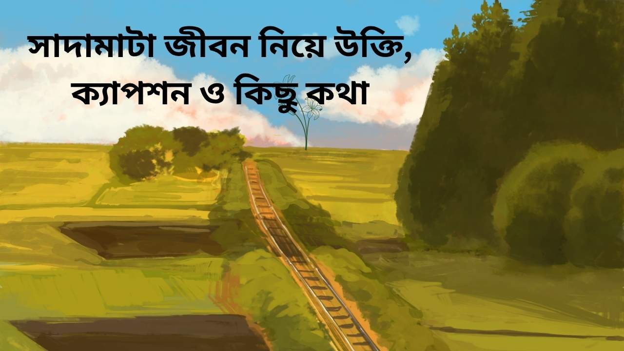 সাদামাটা জীবন নিয়ে উক্তি, ক্যাপশন ও কিছু কথা